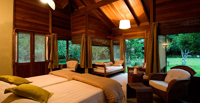 vista dal bungalow del Cristalino Lodge in Amazzonia Brasile