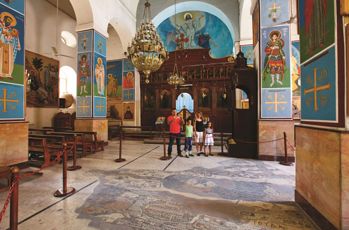 Mappa di Madaba in Giordania nella Chiesa di San Giorgio