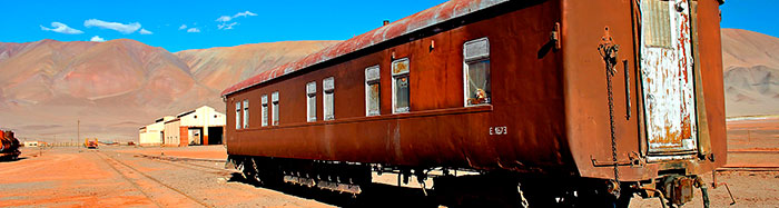 Stazione ferroviaria di Tolar Grande nella Puna Argentina