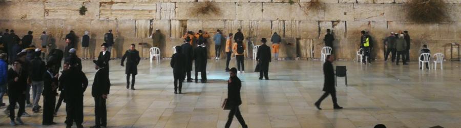 Viaggio in Israele a Natale. Il muro del pianto a Gerusalemme
