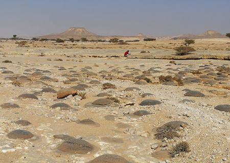 paesi arabi - oman, formazioni rocciose nel wadi salafan