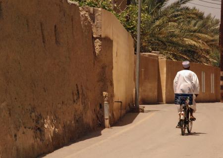 uno dei periodi migliori per viaggiare in Oman e godersi un Itinerario di gruppo è dicembre e gennaio intorno a Natale e Capodanno. Foto scattata a Al Hamra Nizwa
