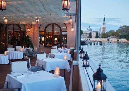 belmond cipriani hotel 5 stelle a Venezia cena al ristorante Oro stellato con vista panoramica