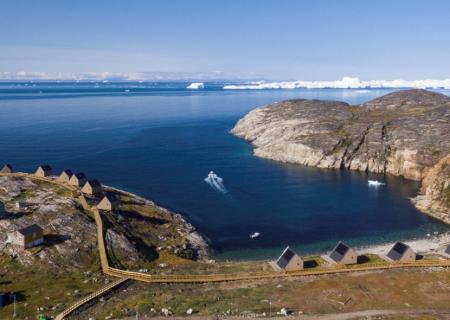 ilimanaq cottage di lusso di fronte alla baia di disko con vista sul fiordo e il mare della groenlandia