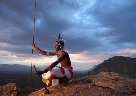 guerriero samburu protettore e custode della riserva naturale kalama conservancy